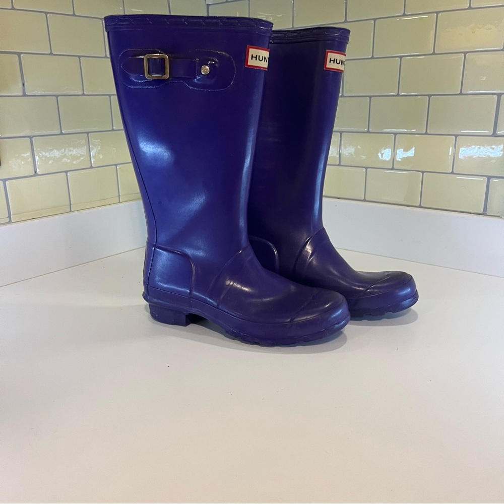 Hunter Kids  Deep Purple Waterproof Boots